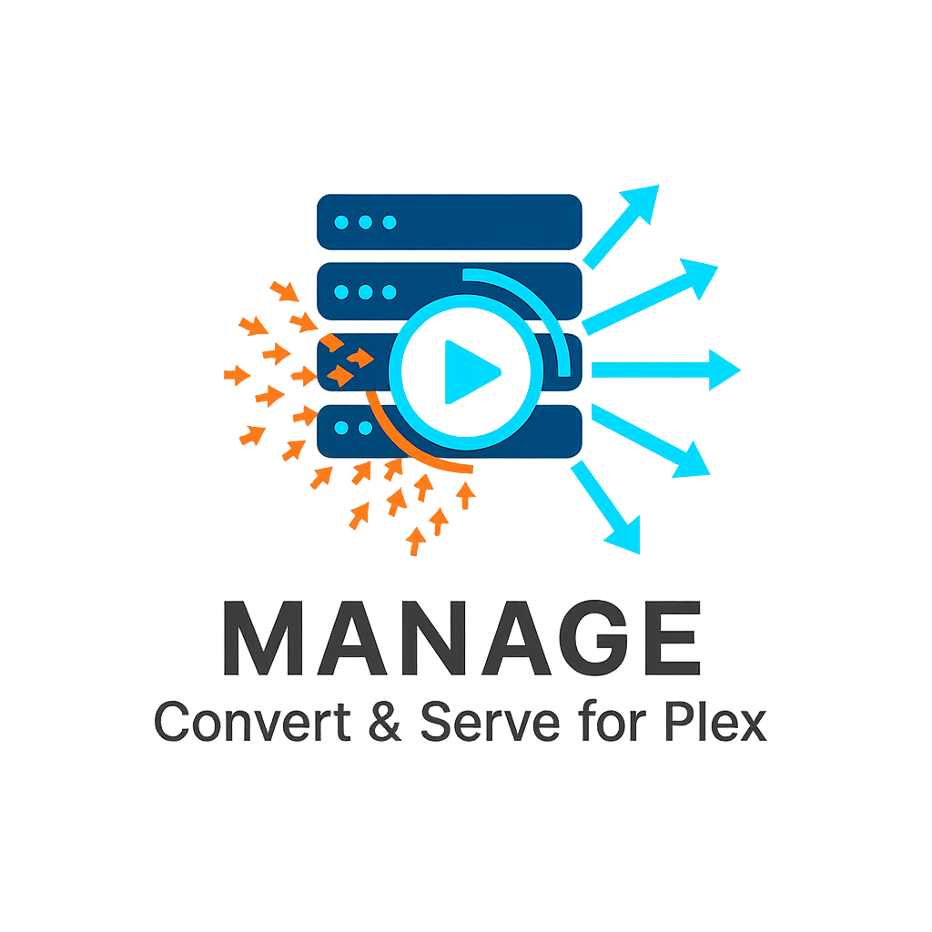 Manage Convert & Serve for Plex Logo